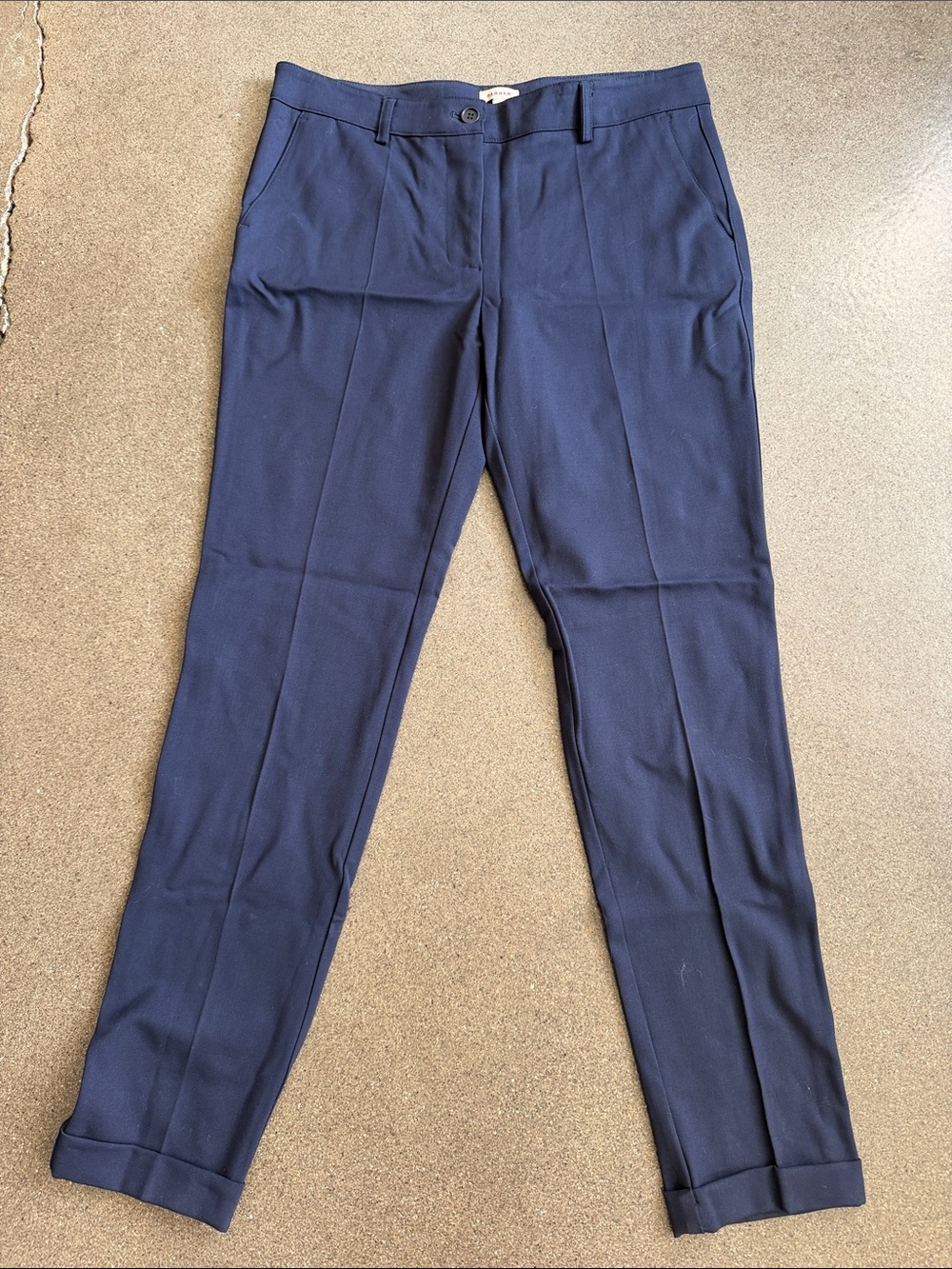 P.A.R.O.S.H. Navy Straight-Leg Pants - Medium